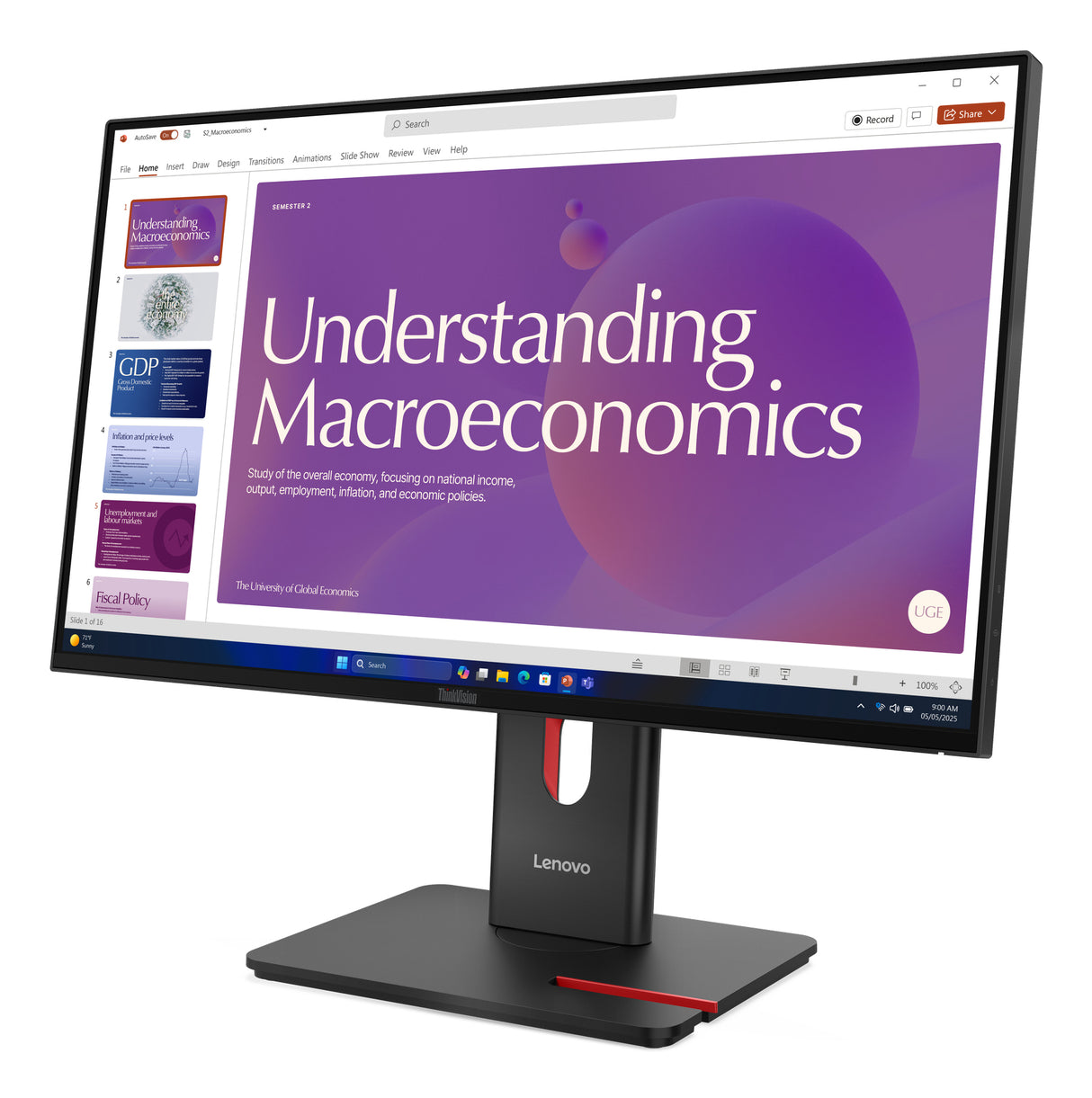 Lenovo ThinkVision T24d-40 24 IPS 1920 x 1080 (Full HD) HDMI DisplayPort USB-C 120Hz