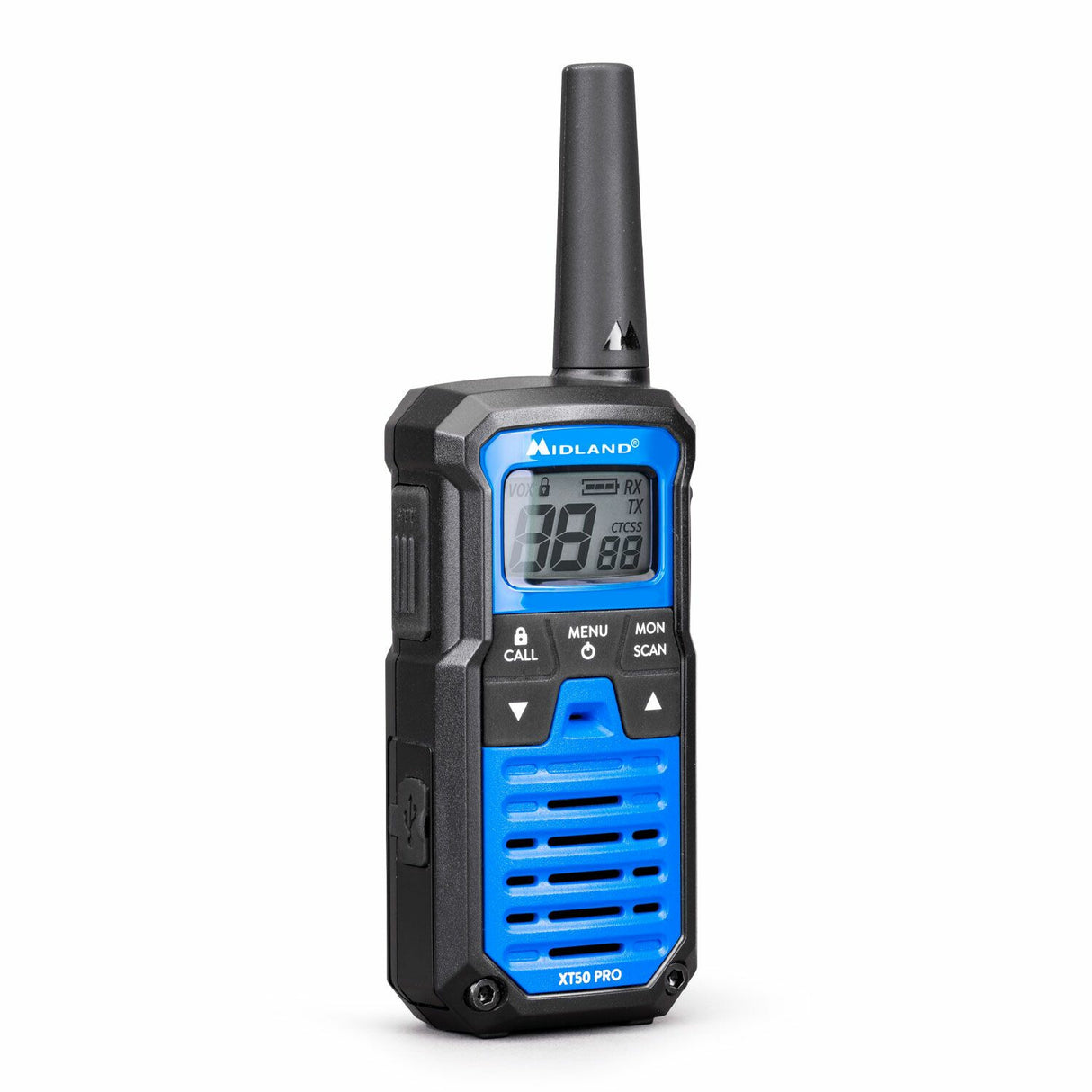 Midland XT50 Pro to-vejs radio 85 kanaler Sort, Blå