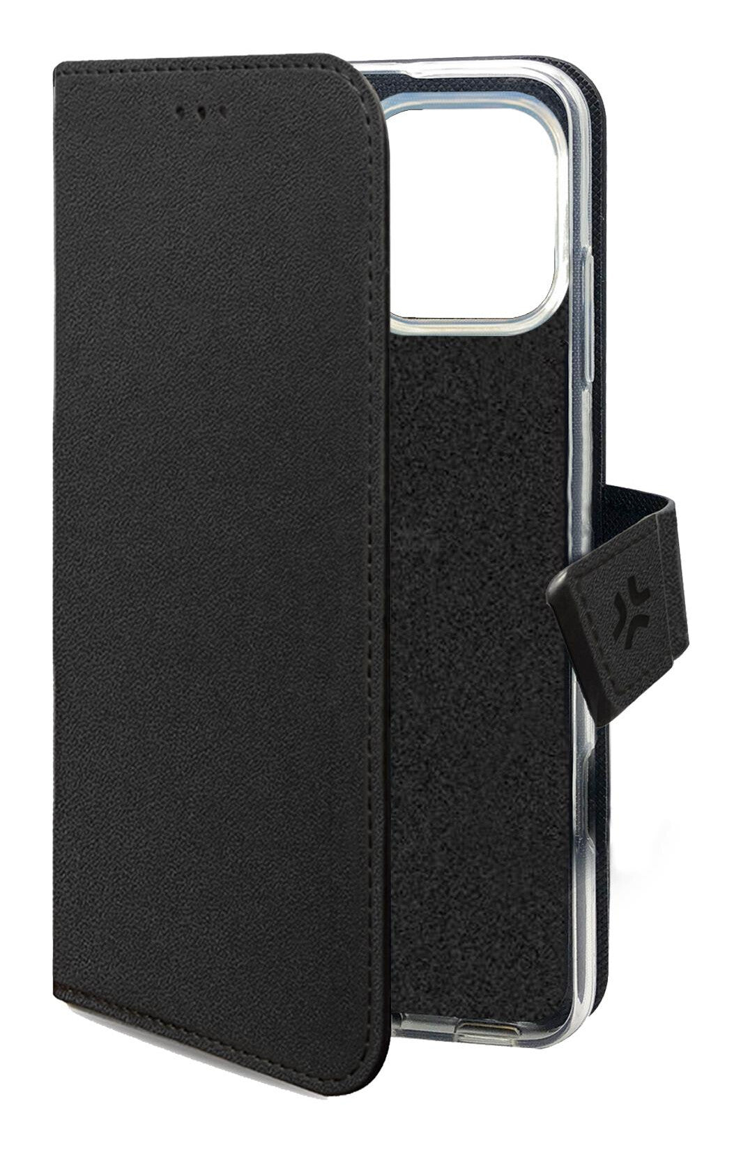 Celly WALLY1081 mobiltelefon etui 17,5 cm (6.9") Tegnebogsetui Sort