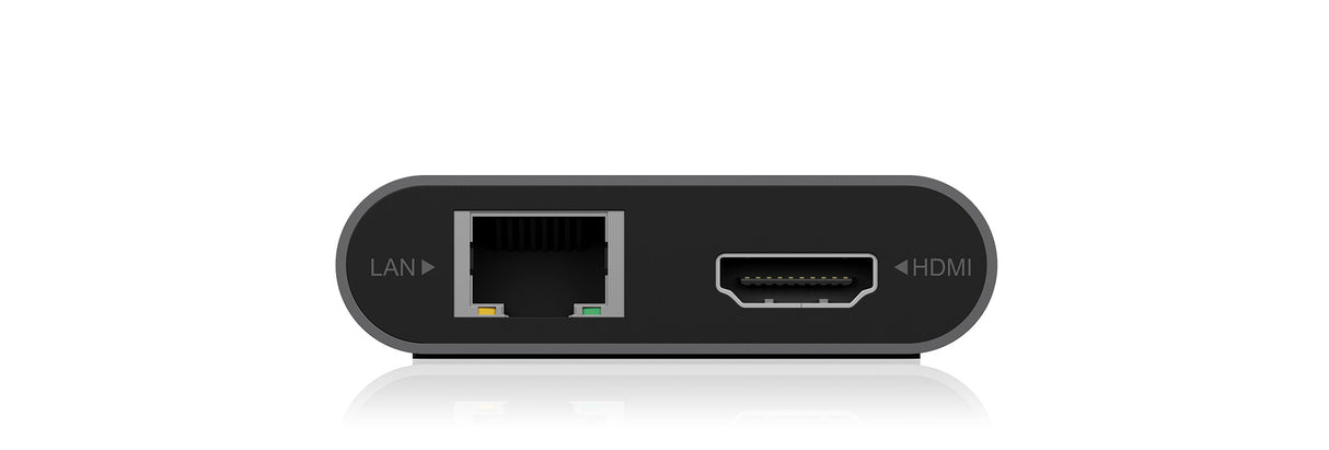ICY BOX IB-DK4050-CPD Ledningsført USB 3.2 Gen 1 (3.1 Gen 1) Type-C Anthracit