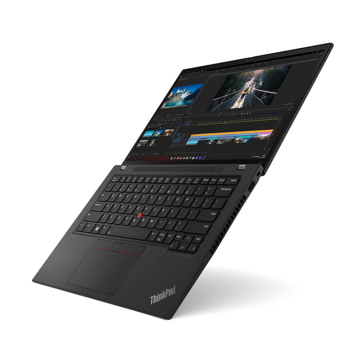 Lenovo ThinkPad T14 Gen 4 (AMD) AMD Ryzen™ 5 PRO 7540U Laptop 35,6 cm (14") Berøringsskærm WUXGA 16 GB LPDDR5x-SDRAM 256 GB SSD Wi-Fi 6E (802.11ax) Windows 11 Pro Nordisk Sort