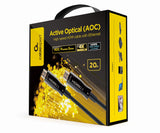 Gembird CCBP-HDMI-AOC-20M-02 HDMI-kabel HDMI Type A (Standard) Sort