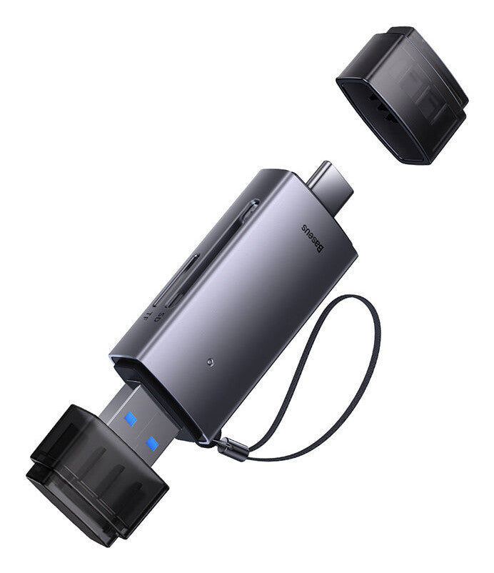 Baseus WKQX060113 kortlæser USB 3.0 Type-A/Type-C Grå