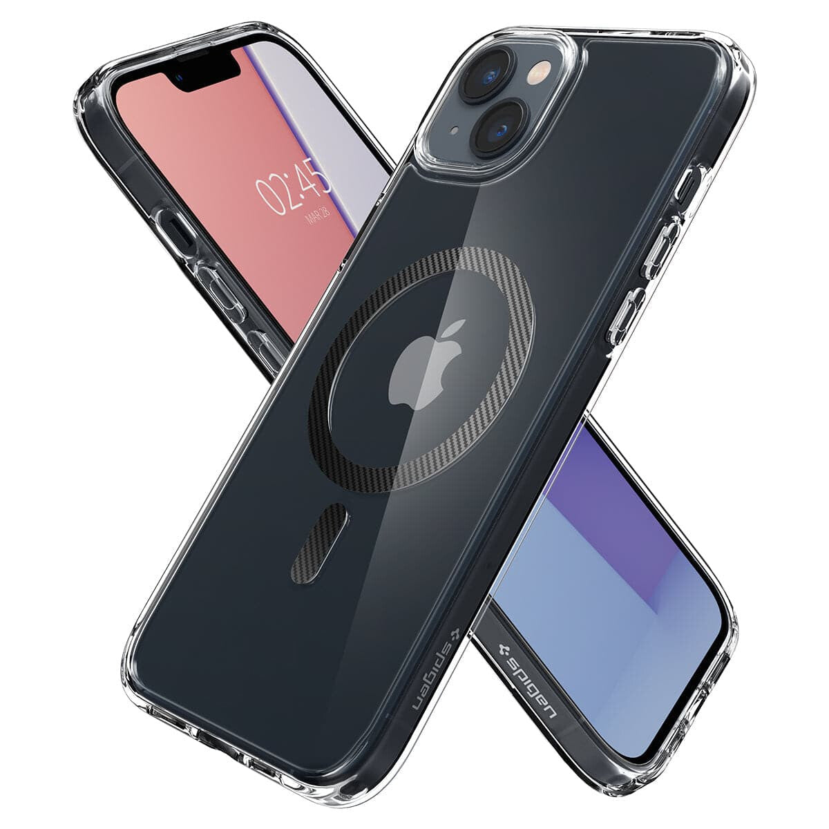 Spigen ACS04904 mobiltelefon etui 17 cm (6.7") Cover Kulfiber, Transparent