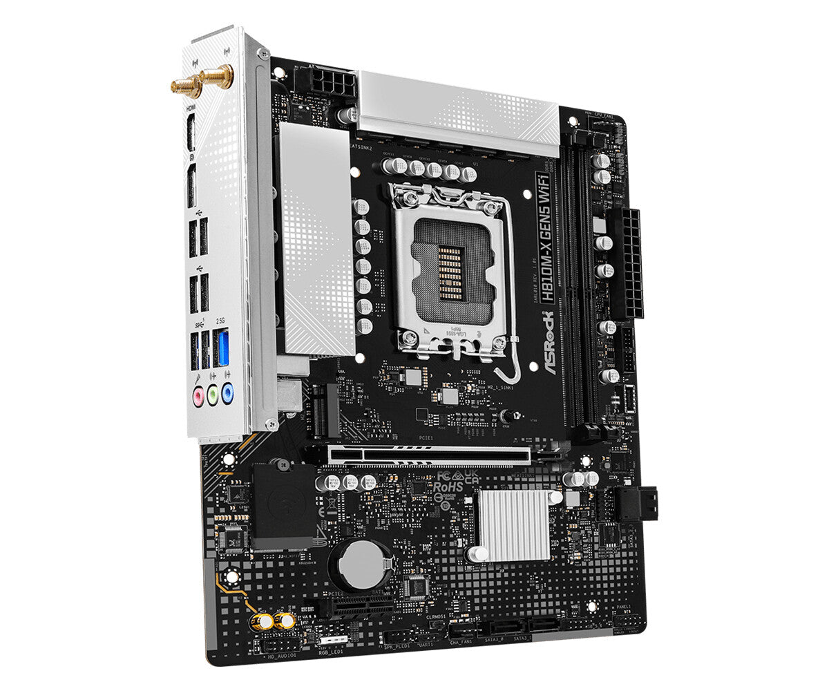 ASRock H810M-X GEN5 WIFI       1851 mATX HDMI/DP       DD