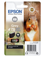 Epson Squirrel 478XL egern Claria Photo HD enkeltpakke gråt blæk
