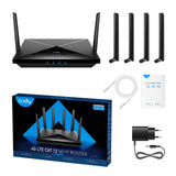 Cudy LT12 trådløs router Gigabit Ethernet Dual-band (2,4 GHz / 5 GHz) 4G Sort