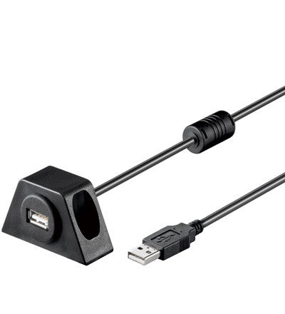 Goobay USB2.0 - USB2.0, 1.2m USB-kabel 1,2 m USB A 0,48 Gbit/sek. Sort