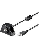 Goobay USB2.0 - USB2.0, 1.2m USB-kabel 1,2 m USB A 0,48 Gbit/sek. Sort
