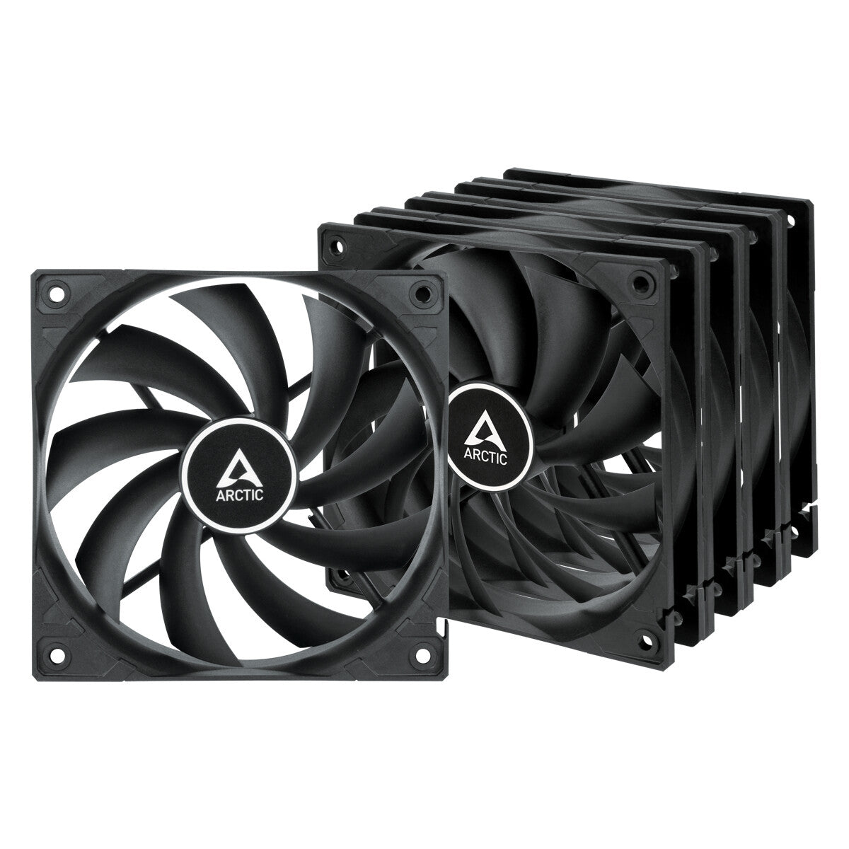 ARCTIC F12 Fan 5-pack Sort 120 mm