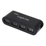 LogiLink UA0085 interface hub 480 Mbit/s Sort