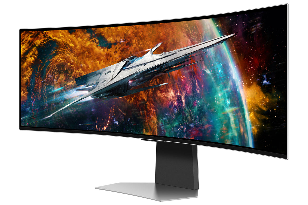 Samsung G95SC computerskærm 124,5 cm (49") 5120 x 1440 pixel Dual QHD OLED Sølv