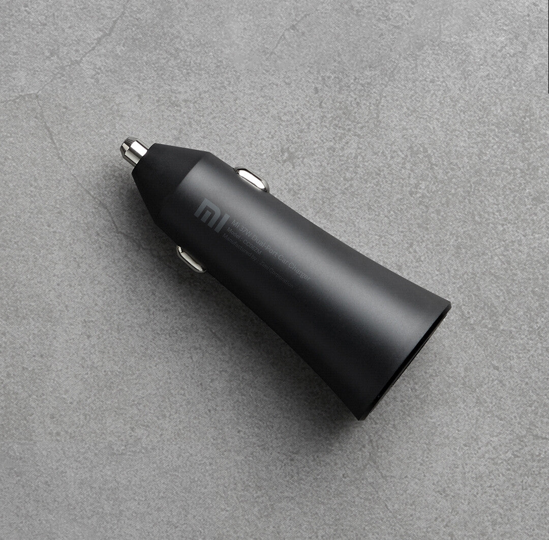 Xiaomi Mi 37W Dual-Port Car Charger Universel Sort Cigartænder Automatisk