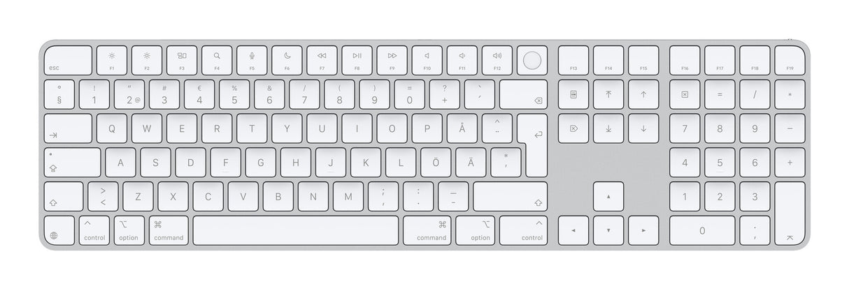 Apple Magic tastatur Universel USB + Bluetooth QWERTY Svensk Hvid