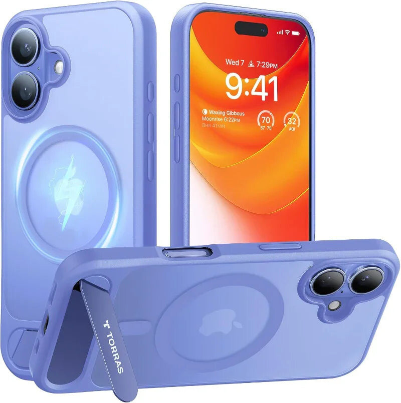Torras Ostand mobiltelefon etui 15,5 cm (6.1") Cover Sort