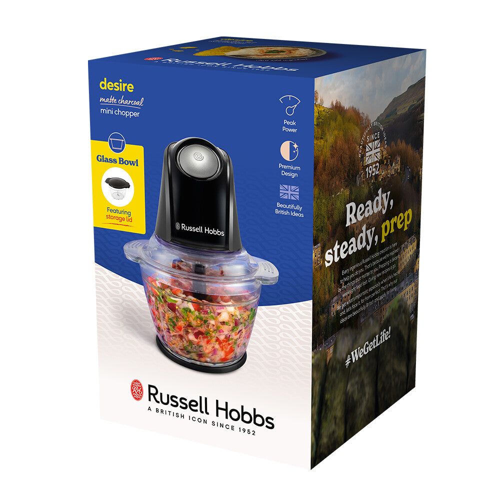 Russell Hobbs 27131-56 elektrisk madhakker 0,5 L 200 W Kul, Transparent