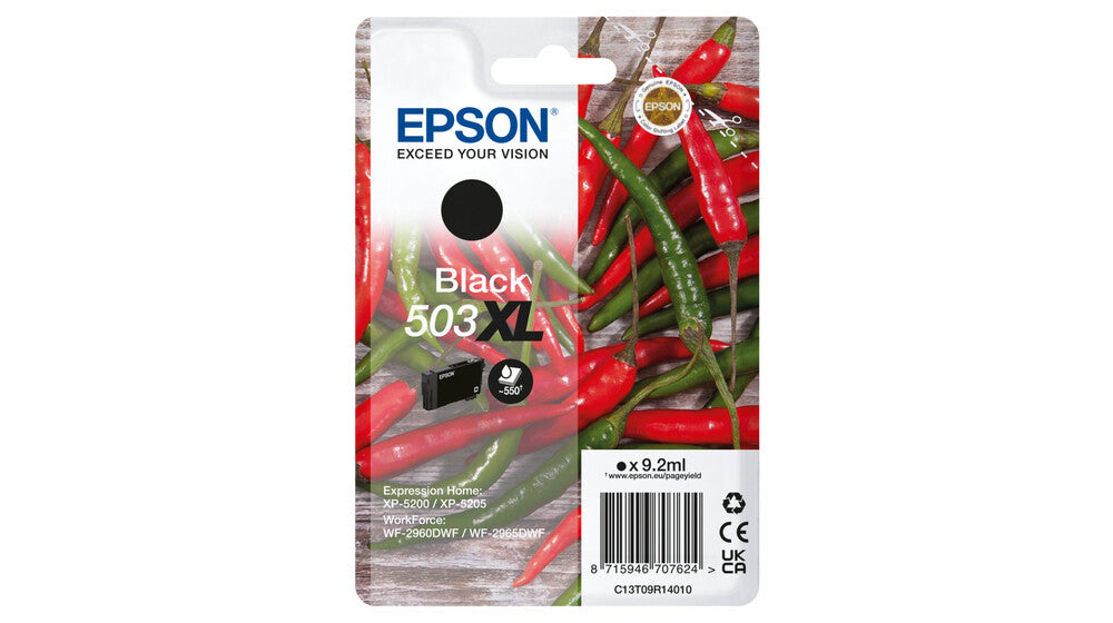 Epson 503XL blækpatron 1 stk Original Højt (XL) udbytte Sort