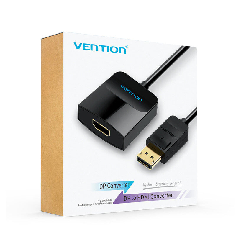 Vention HBGBB videokabel adapter 0,15 m DisplayPort HDMI Sort
