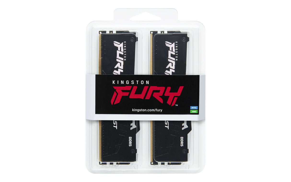 Kingston Technology FURY Beast 32 GB 6000 MT/s DDR5 CL30 DIMM (sæt med 2) RGB EXPO