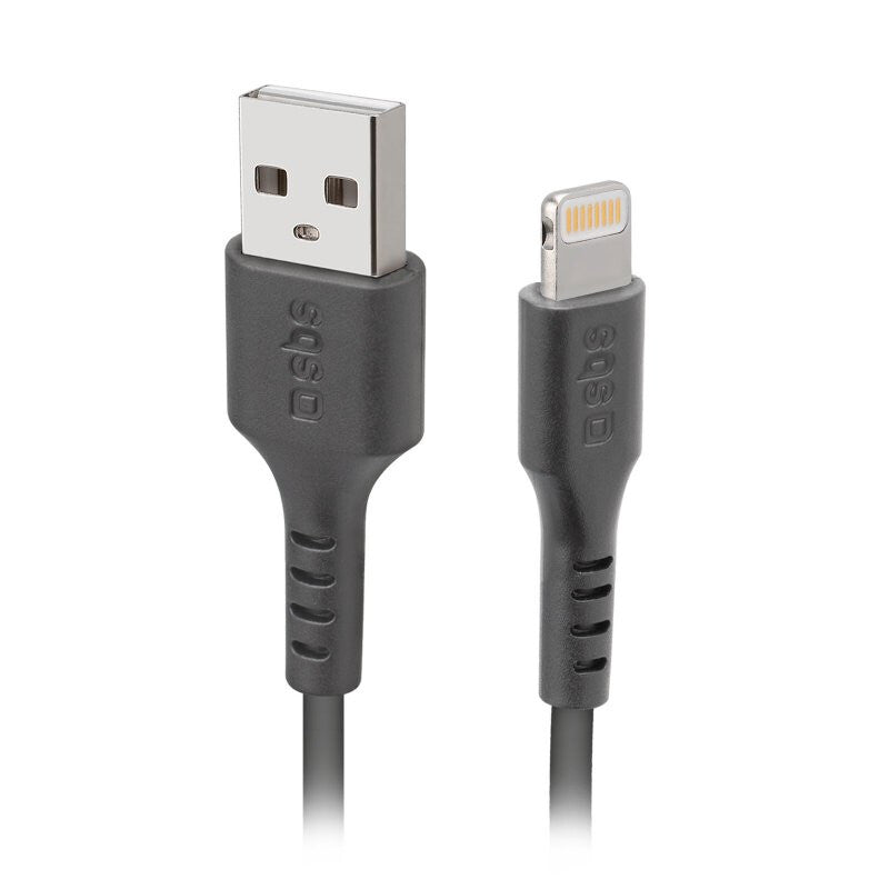 SBS TECABLEUSBIP589K Lightning kabel 1 m Sort