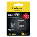 Intenso 3433490 hukommelseskort 64 GB MicroSDXC UHS-I Klasse 10