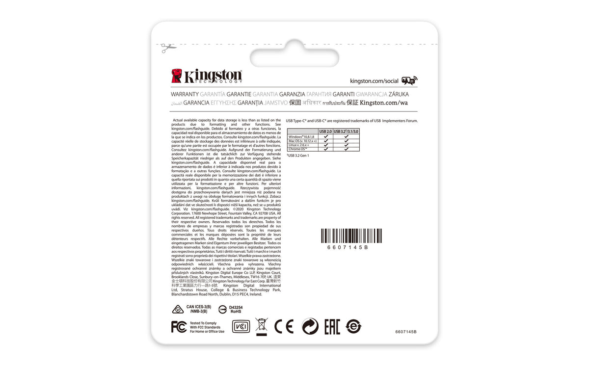 Kingston Technology DataTraveler 128 GB USB-C 3.2 Gen 1 70