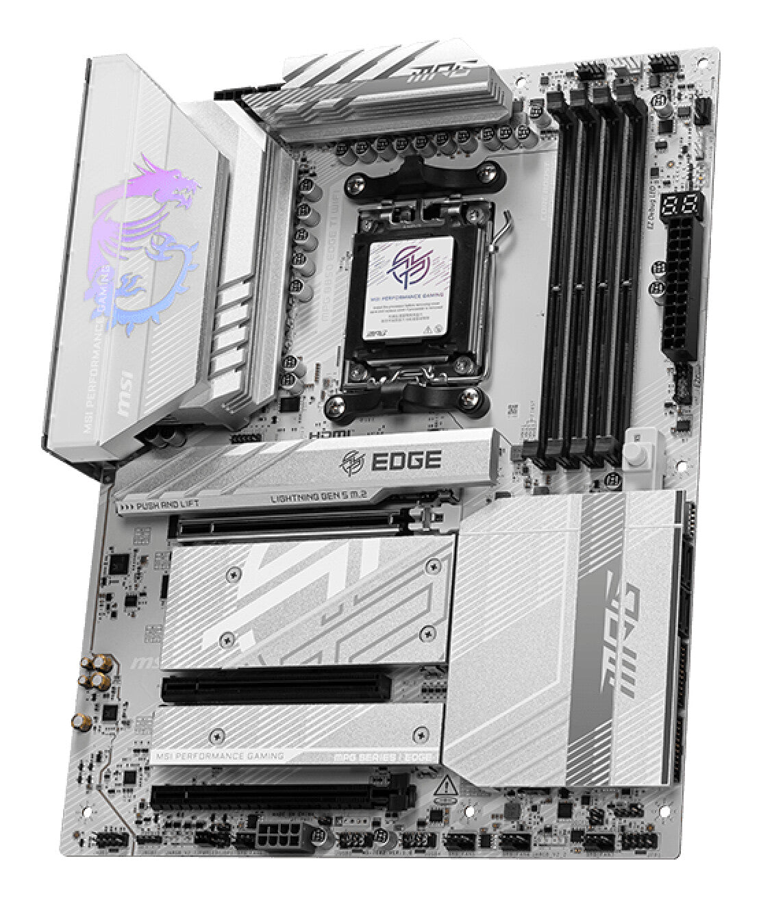 MSI MPG B850 EDGE TI WIFI bundkort AMD B850 Sokkel AM5 ATX