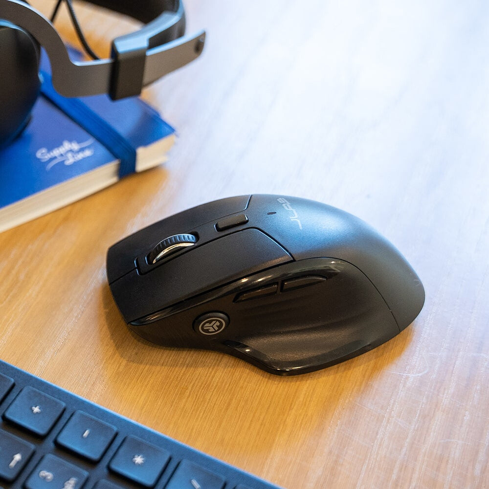 JLab JBuds mus Kontor Højre hånd Bluetooth + USB Type-A Optisk 2400 dpi