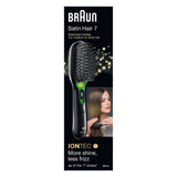 Braun Satin Hair 7 Voksen Paddle hårbørste Sort 1 stk