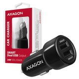 Axagon PWC-5V5 oplader til mobil enhed Mobiltelefon, Smartphone, Tablet, Universel Sort Cigartænder Hurtig opladning Automatisk