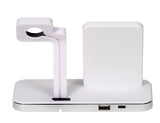 Vivanco 2 in 1 Wireless Fast Charger Smartphone, SmartWatch Hvid USB Hurtig opladning Indendørs