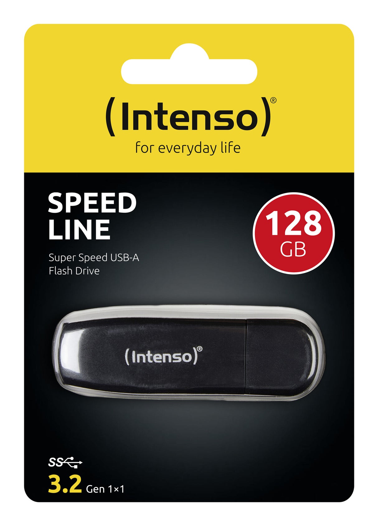 Intenso Speed Line USB-nøgle 128 GB USB Type-A 3.2 Gen 1 (3.1 Gen 1) Sort
