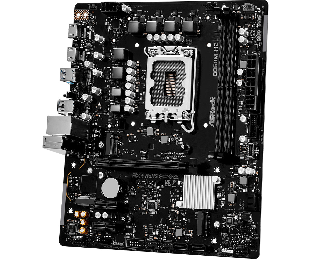 ASRock B860M-H2 Micro ATX LGA1851 sokkel Intel B860