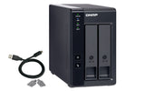 QNAP TR-002 drevkabinet HDD/SSD kabinet Sort 2.5/3.5"