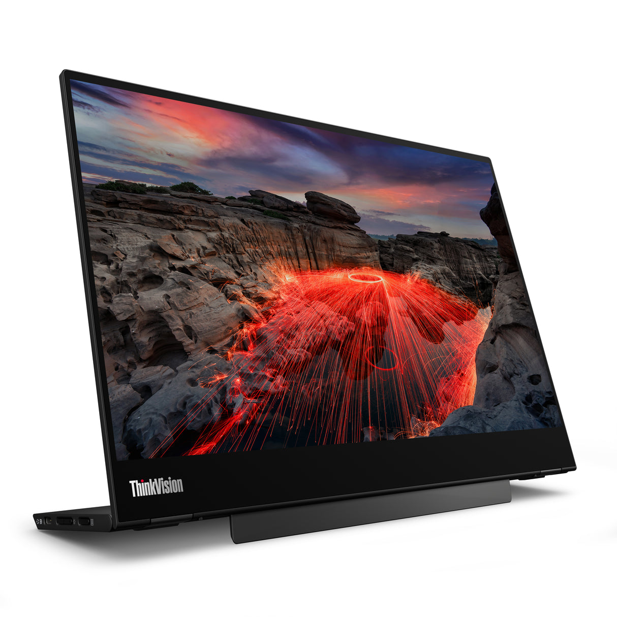Lenovo ThinkVision M14t computerskærm 35,6 cm (14") 2240 x 1400 pixel 2.2K LED Berøringsskærm Sort