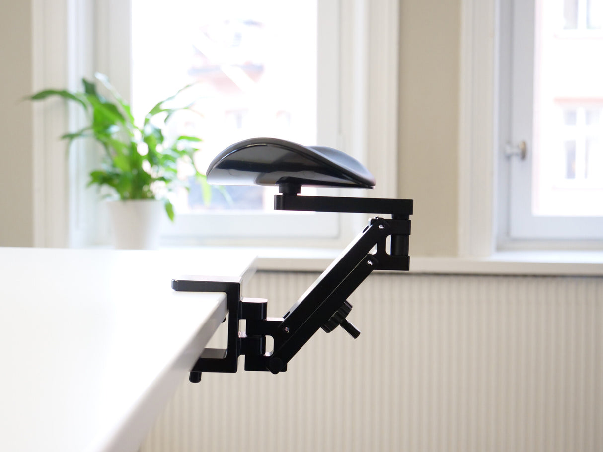 Mousetrapper Armrest - Dynamic Ledge Imiteret læder Sort