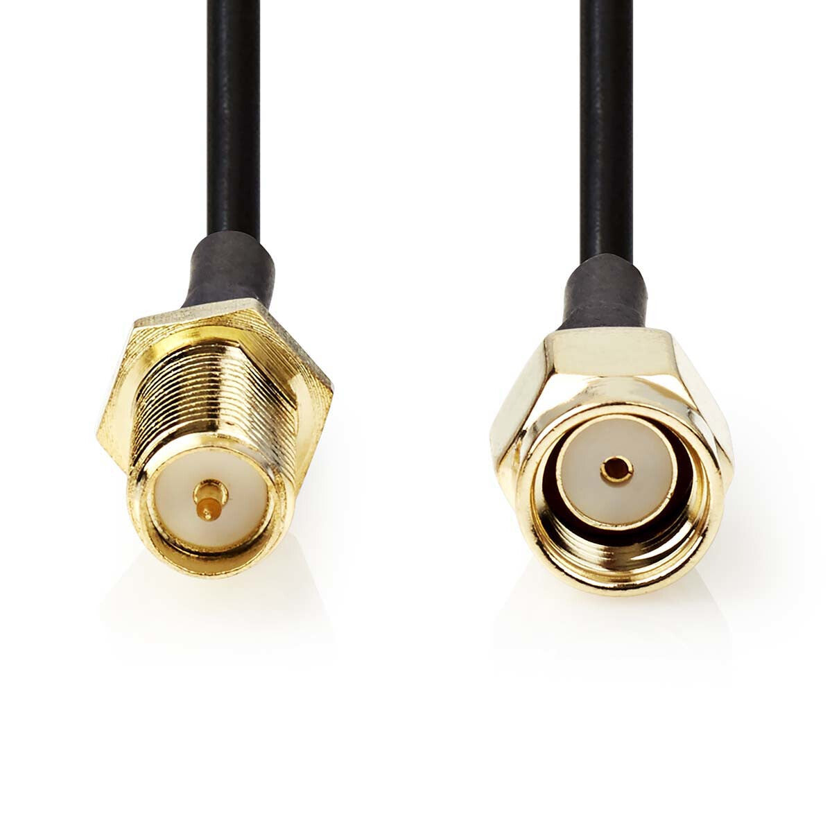Nedis CSGL02210BK20 koaxial kabel 2 m RP-SMA Sort