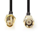 Nedis CSGL02210BK20 koaxial kabel 2 m RP-SMA Sort