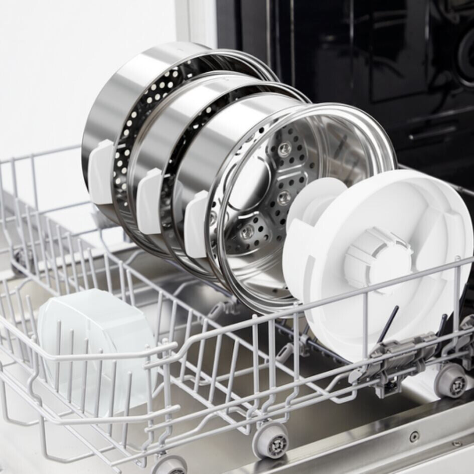 Tefal Convenient Series Deluxe VC502D dampkoger 3 kurv(e) Bordplade 900 W Rustfrit stål, Hvid