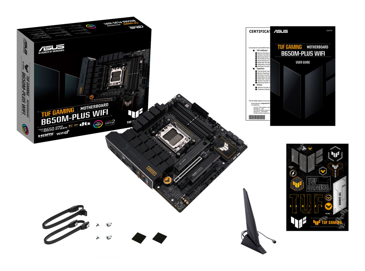 ASUS TUF GAMING B650M-PLUS WIFI AMD B650 Sokkel AM5 micro ATX