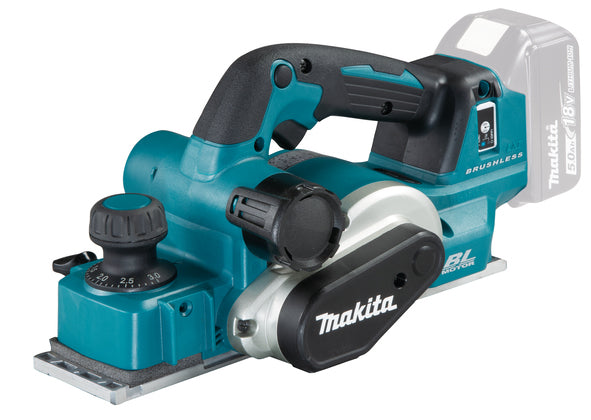Makita DKP181 Høvl 18V Batteri og lader ikke inkluderet