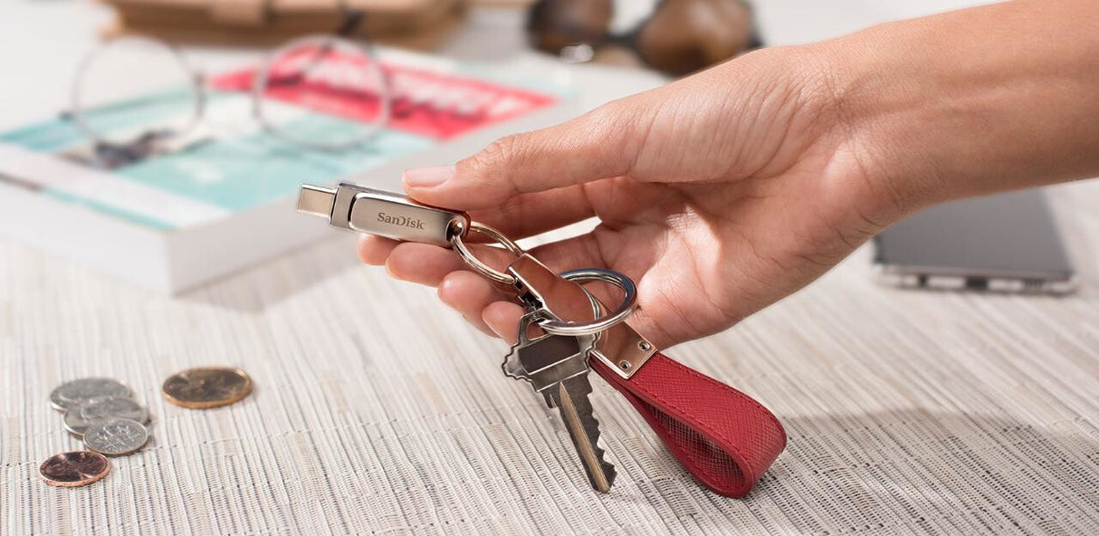SanDisk Ultra Dual Drive Luxe USB-nøgle 32 GB USB Type-A / USB Type-C 3.2 Gen 1 (3.1 Gen 1) Rustfrit stål