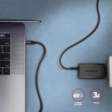 Axagon BUCM3-CM20AB USB-kabel USB 3.2 Gen 1 (3.1 Gen 1) 2 m USB C 5 Gbit/sek. 60 W Sort