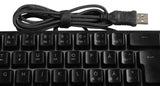 Deltaco Gaming DK240 60% keyboard, semi transparent case bla