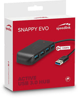 SPEEDLINK SL-140108-BK interface hub USB 3.2 Gen 1 (3.1 Gen 1) Type-A 5000 Mbit/s Sort