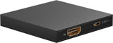 HDMI Splitter 1 to 2 (4K @ 30 Hz), black - splits 1x HDMI input signal into 2x HDMI output
