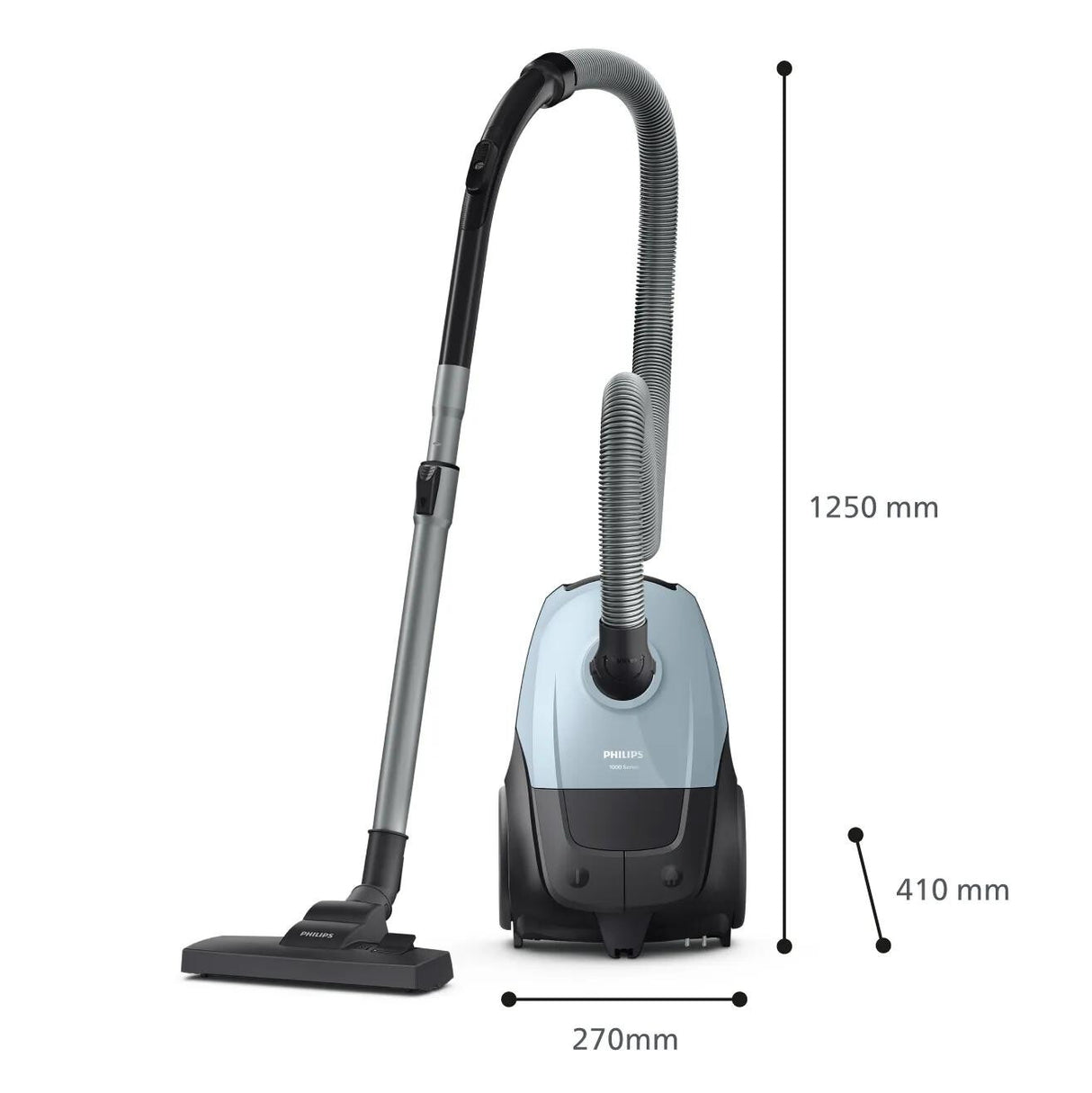 Philips 2000 series XD1142/10 støvsuger 3 L Beholder vakuum Dry 800 W Støvpose