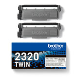 Brother TN-2320TWIN tonerpatron 1 stk Original Sort