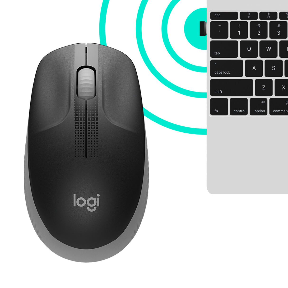 Logitech M190 mus Ambidextrous RF trådløst Optisk 1000 dpi