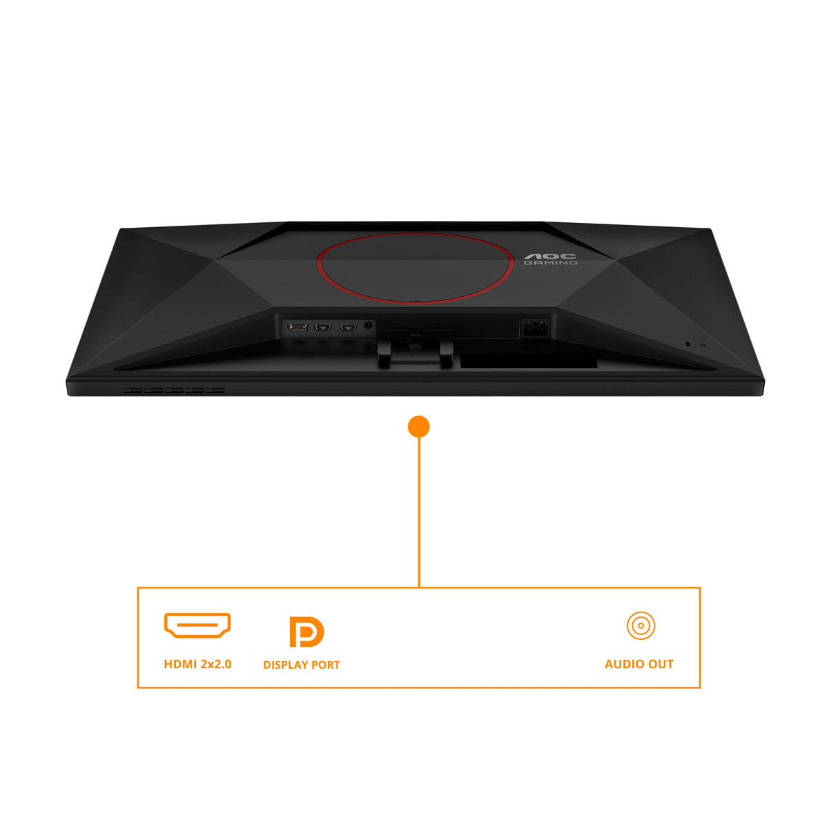 AOC G4 Q27G42XNE computerskærm 68,6 cm (27") 2560 x 1440 pixel Quad HD LED Sort, Rød